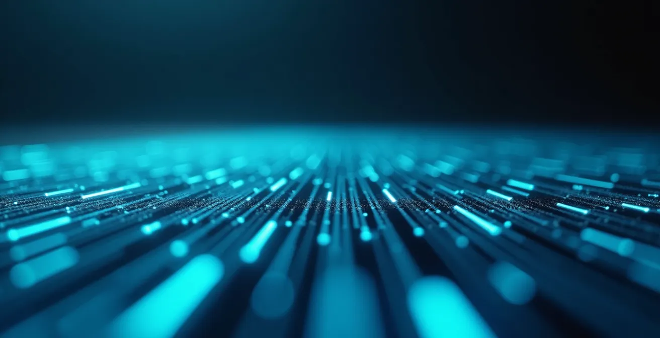 Visualización abstracta del análisis de comportamiento de usuario en tiempo real