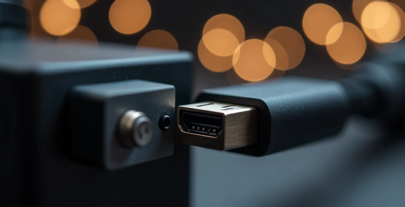 Comparación de profundidad de campo entre webcam estándar y cámara DSLR con adaptador