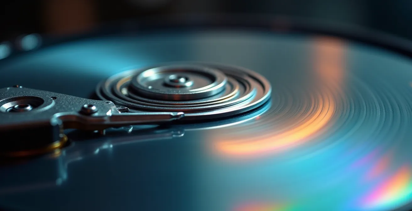 Comparación visual entre tecnología CMR y SMR en discos duros mecánicos