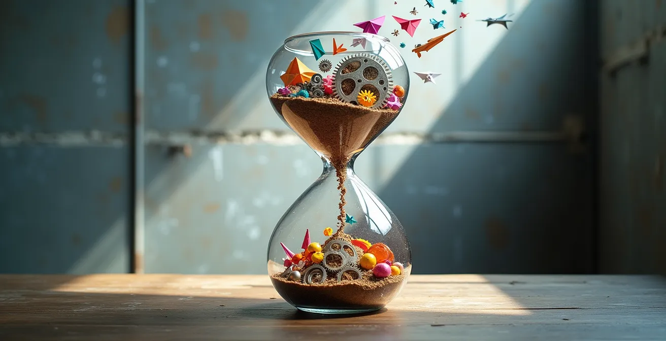 Espacio de trabajo creativo donde empleados desarrollan proyectos innovadores