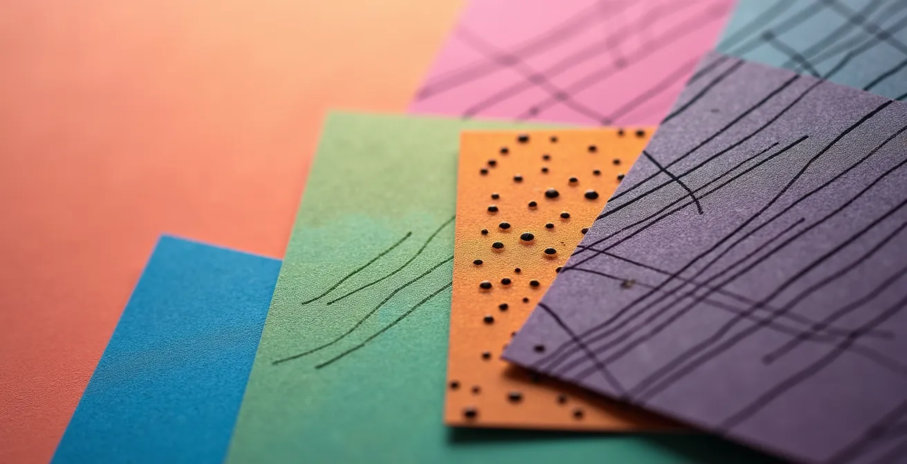 Comparación visual de paletas de colores estándar versus paletas optimizadas para daltonismo con uso de patrones