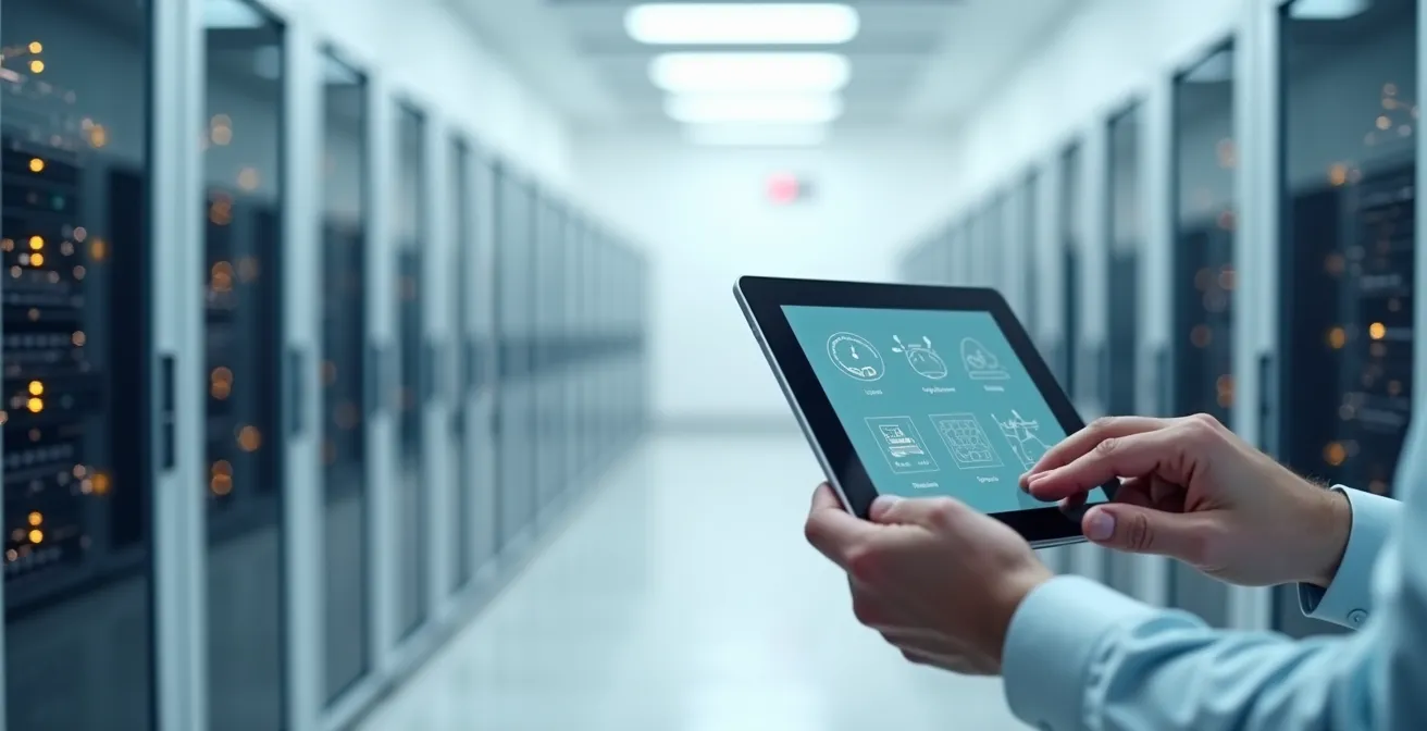 Diagrama visual del proceso de actualización de firmware en múltiples fases con dispositivos IoT