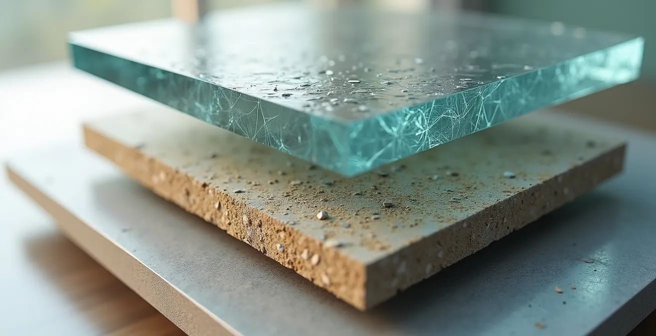 Descomposición visual de pases de render para composición arquitectónica